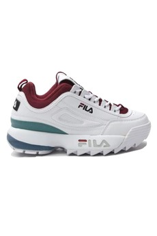 fila disruptor white and green