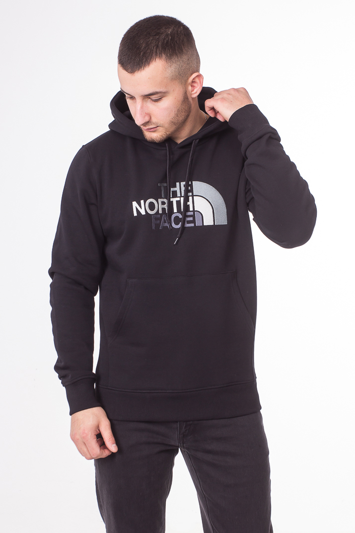 north face drew peak hoodie black
