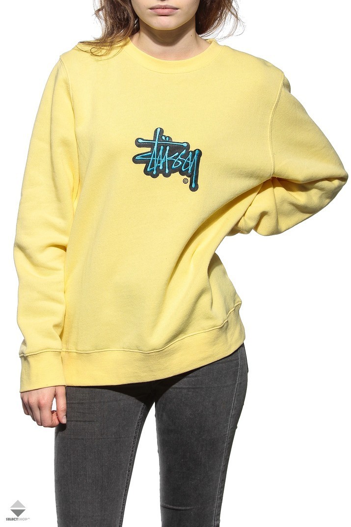 pale yellow crew neck