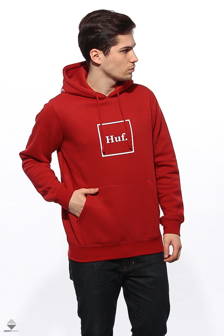 huf hoodie red