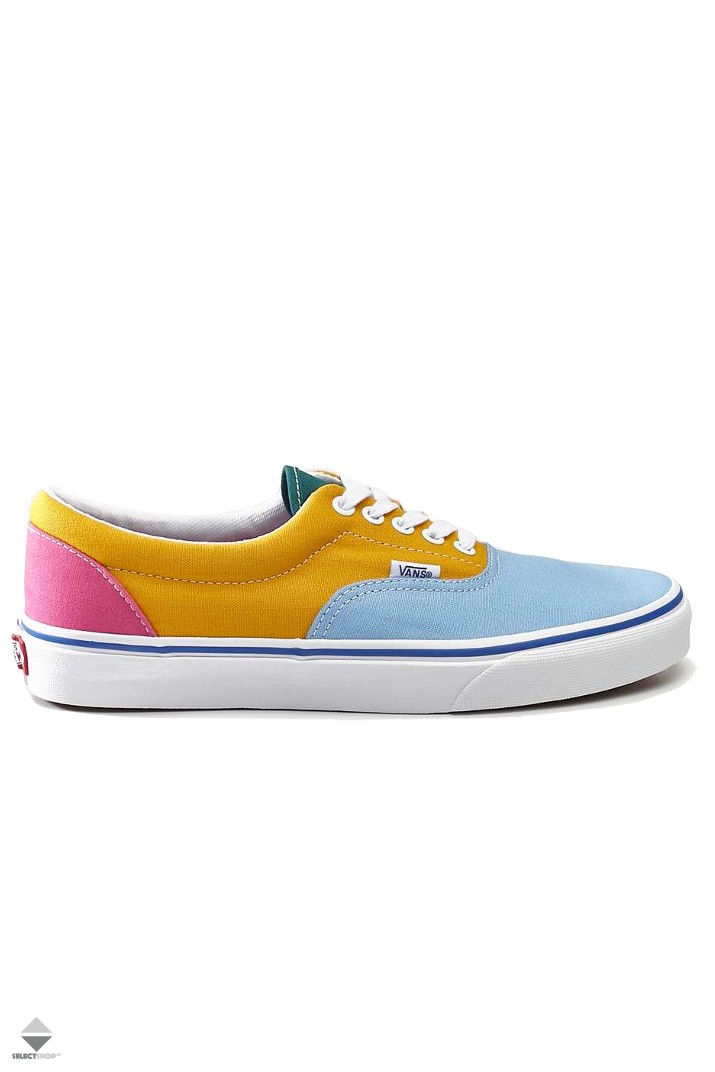 pink and yellow vans