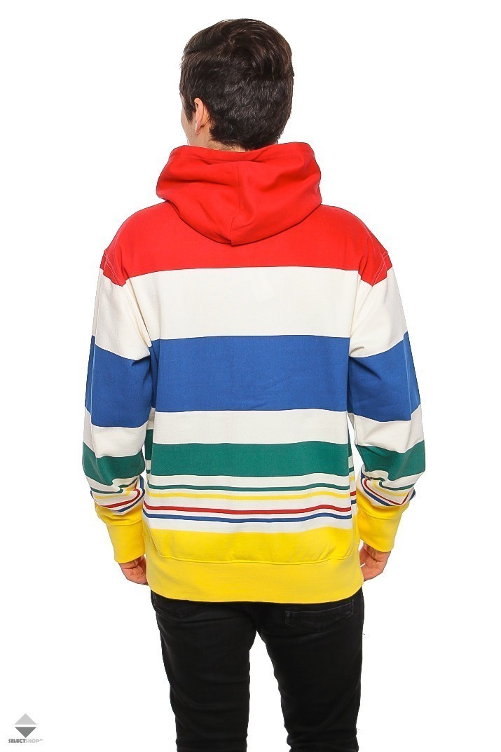 Champion Striped Logo Hoodie Multicolor 213022 S19