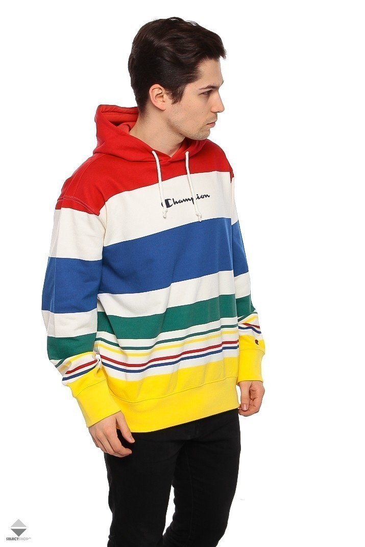 champion striped hoodie