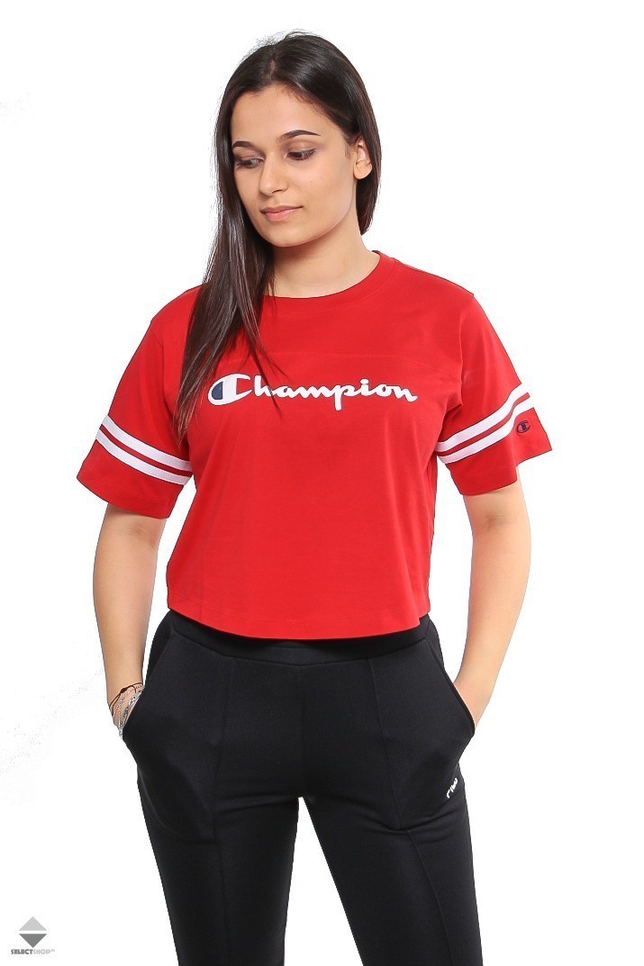 champion shirt women red