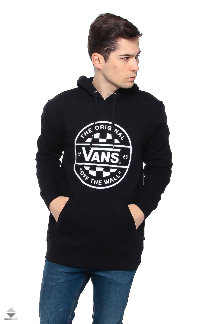 vans black & checkered hoodie
