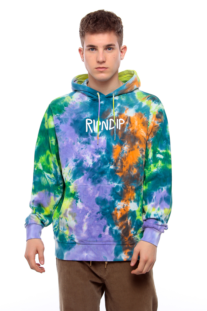 ripndip rubber logo hoodie