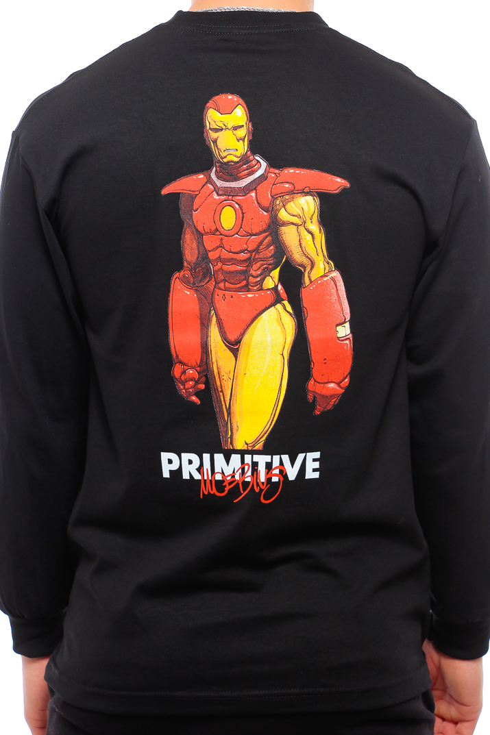 Primitive X Marvel Iron Man Longsleeve Black PAPSP2071BLK