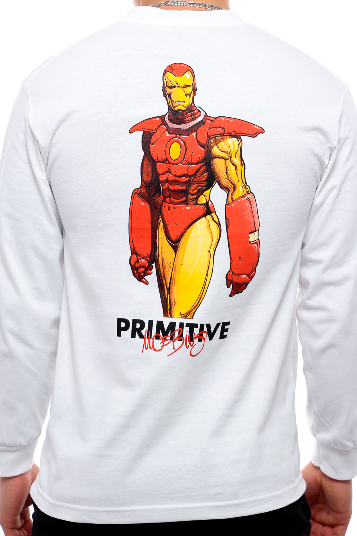Primitive X Marvel Iron Man Longsleeve Black PAPSP2071WHT