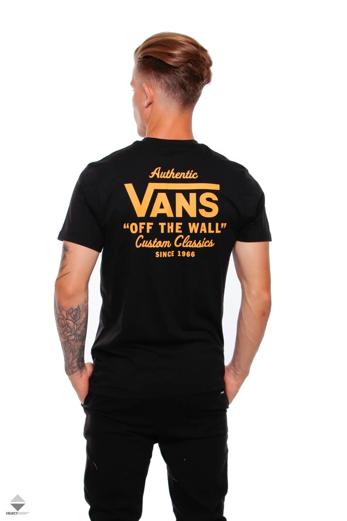 black and gold vans shirt