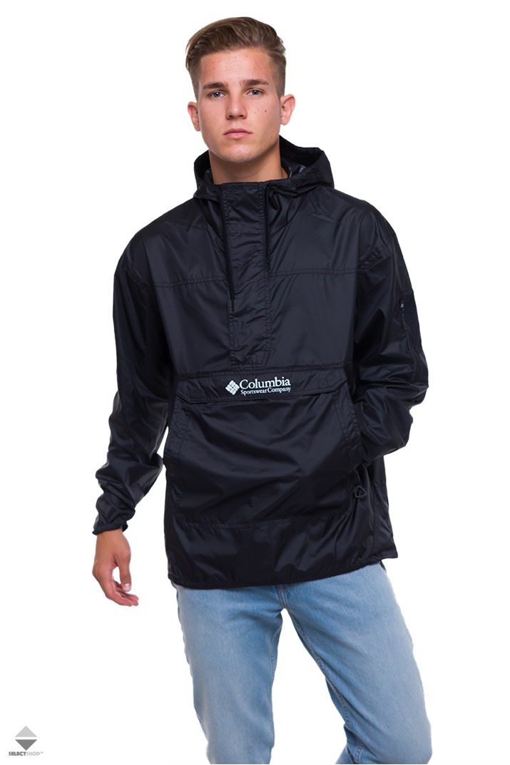 columbia challenger windbreaker in black