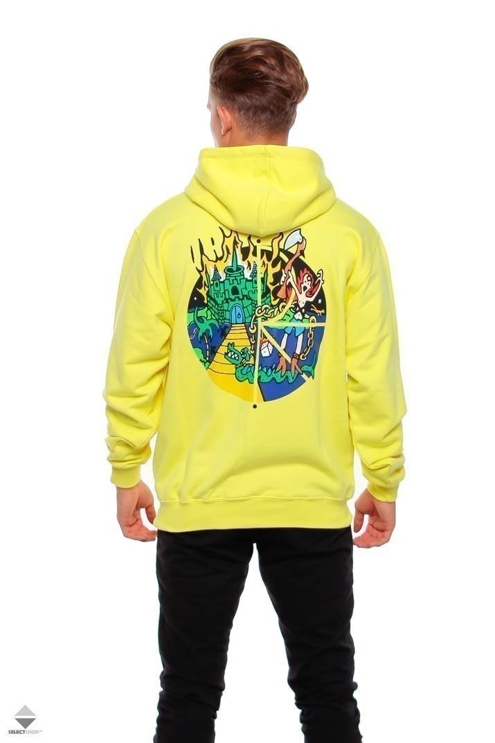 polaroid hoodie yellow