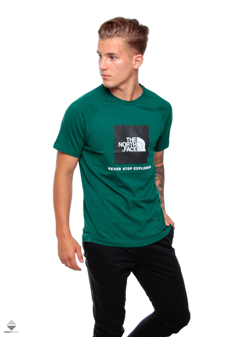 the north face t shirt green