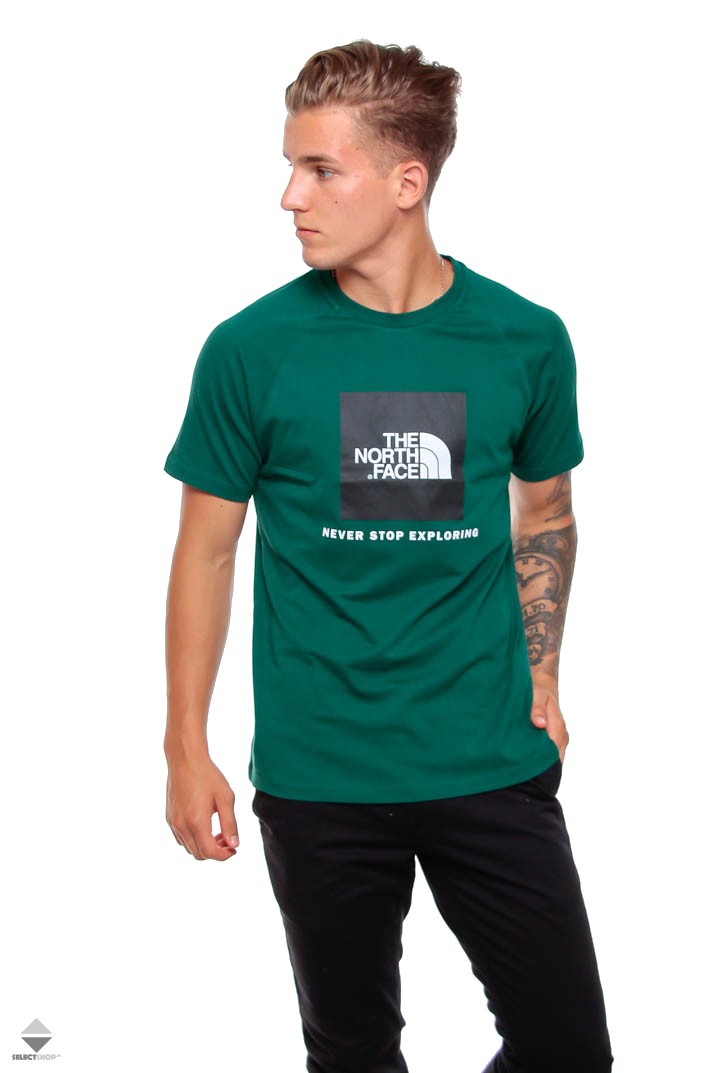 khaki green north face t shirt