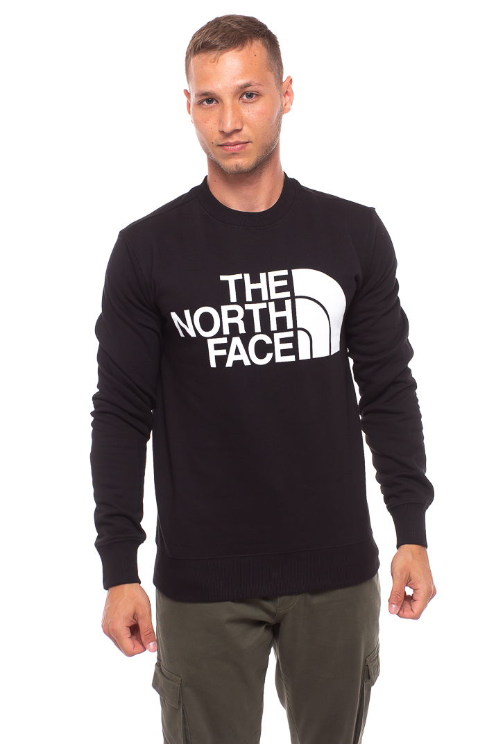 north face black crew neck