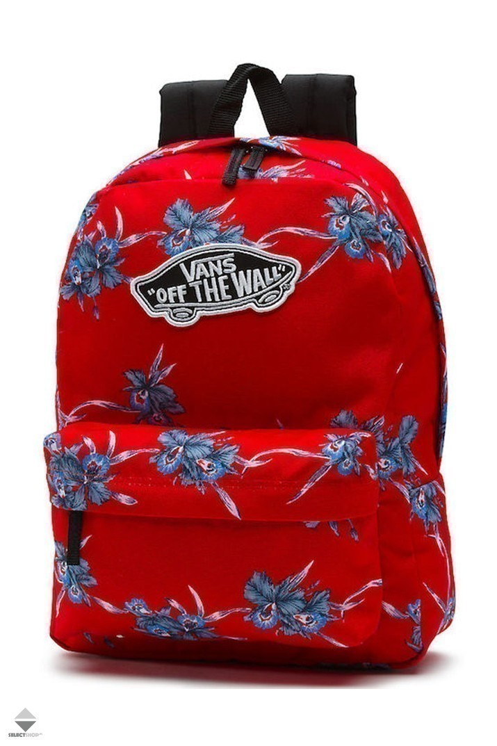 red floral vans backpack