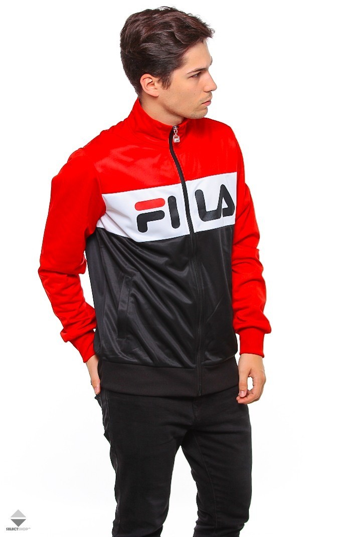 Fila Balin Track Jacket Black Red White 