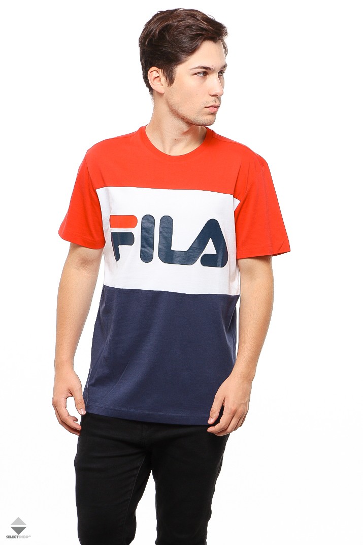 fila t shirt red white blue