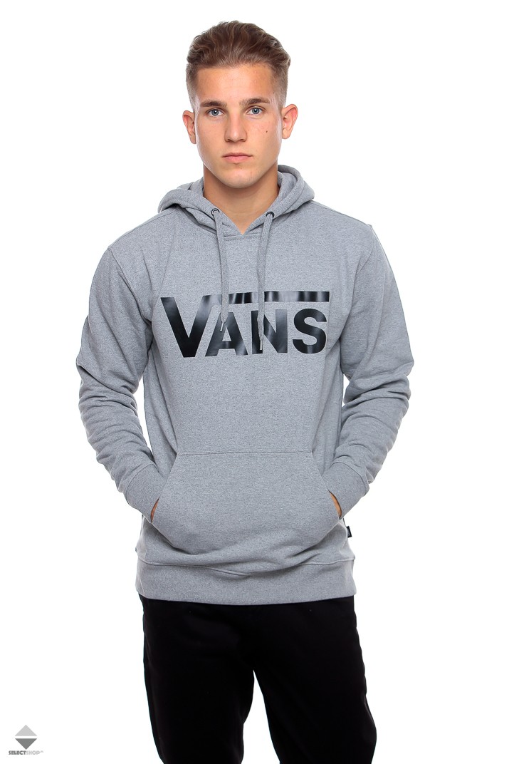 vans classic hoodie grey