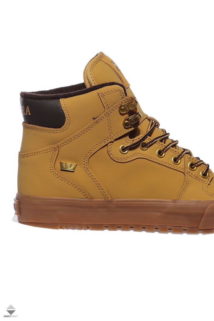 Supra Vaider Cold Weather Winter Boots Amber Gold Light Gum 08043-715