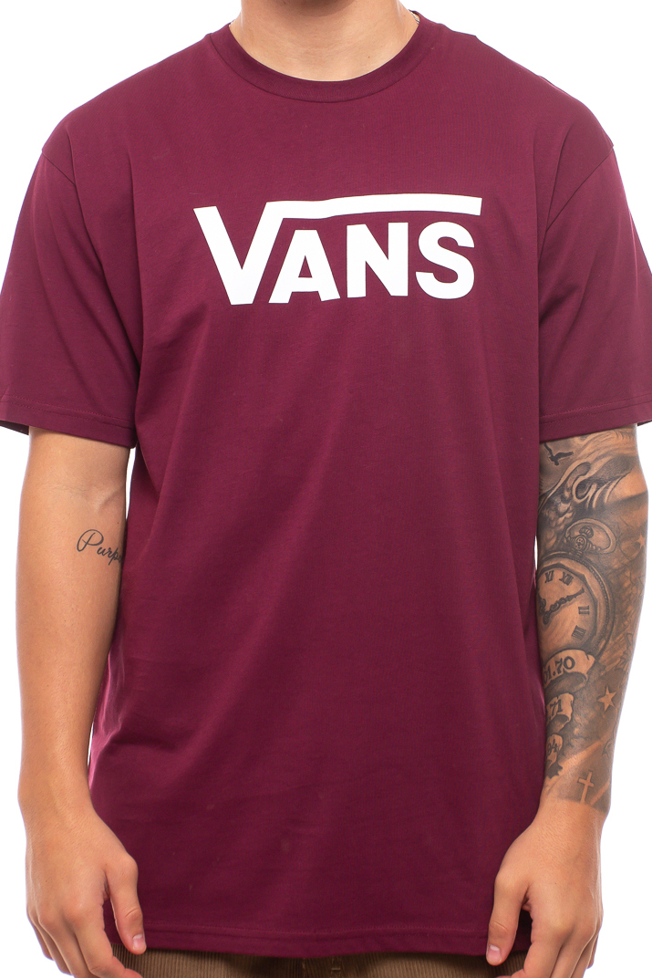 Vans Classic T Shirt Burgundy V00gggz28