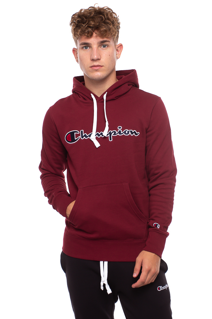 burgundy champion sweatshirt mens