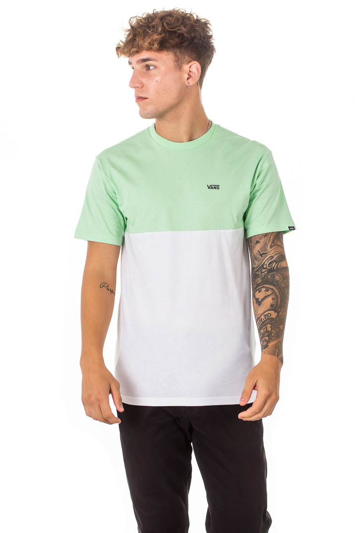 Vans Color Block T-shirt Green White 