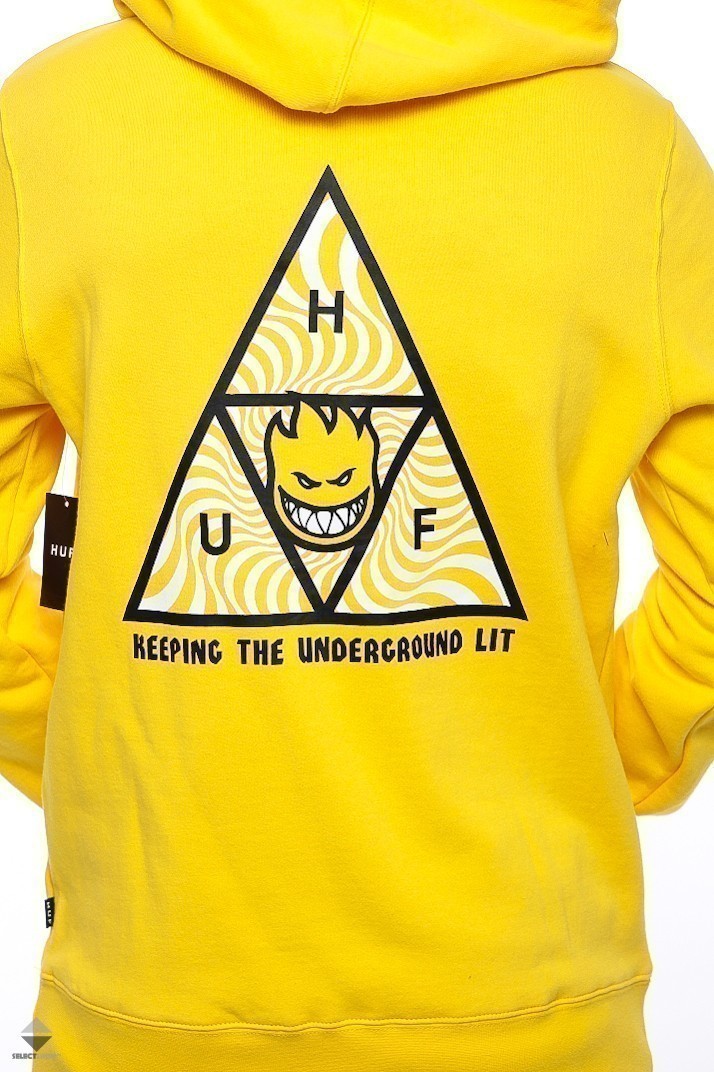 huf x spitfire triangle hoodie