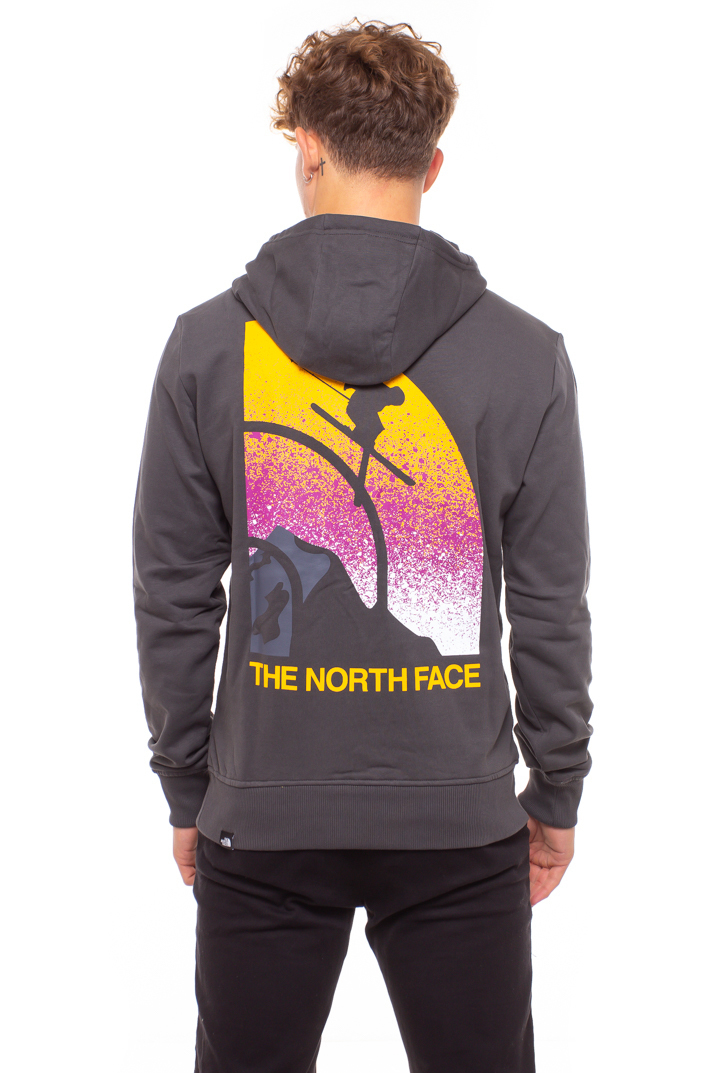 asphalt grey north face hoodie