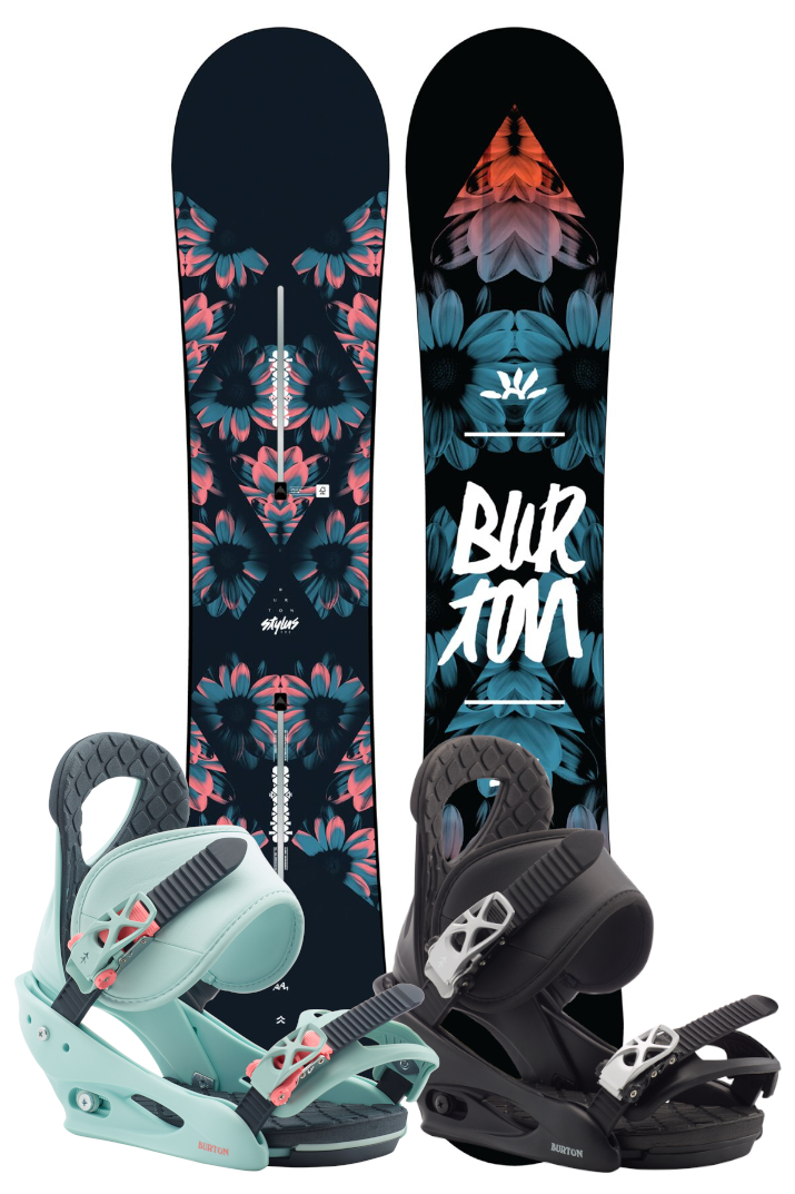 Burton Stylus Women's Snowboard Set 138 Multi