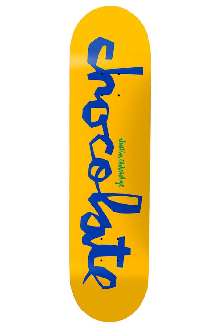 Chocolate Skateboards Eldrige Original Chunk Deck Yellow Blue