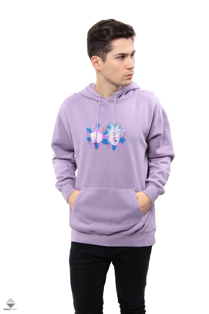 rick and morty purple hoodie