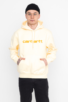 Sudadera outlet Carhartt WIP Hooded Carhartt Sweat Soft Yellow Pop