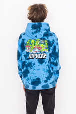 Ripndip Space Gang Hoodie Navy Lightning Wash RND9534